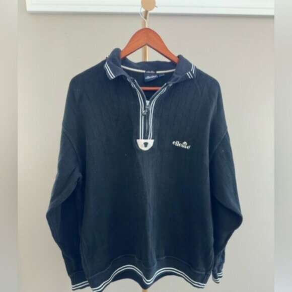 Ellesse Quarter Zip Pullover Sweatshirt – Size Large - Picture 1 of 7